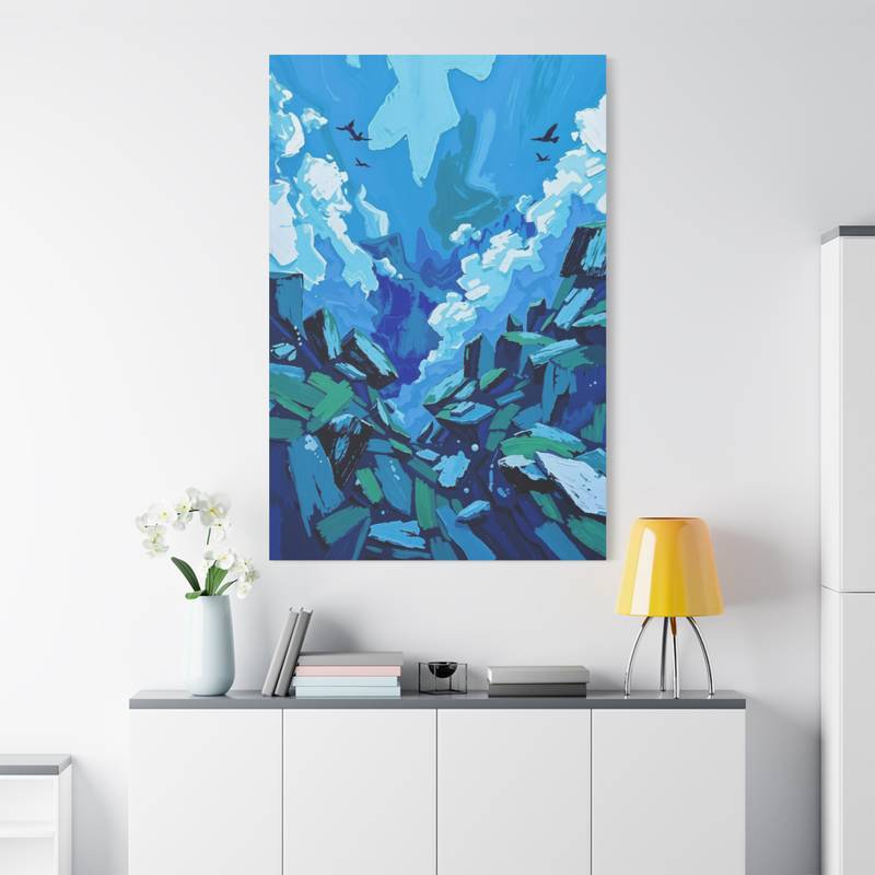 Oceanic Landscape Matte Canvas Print - Wall Art - Image 2